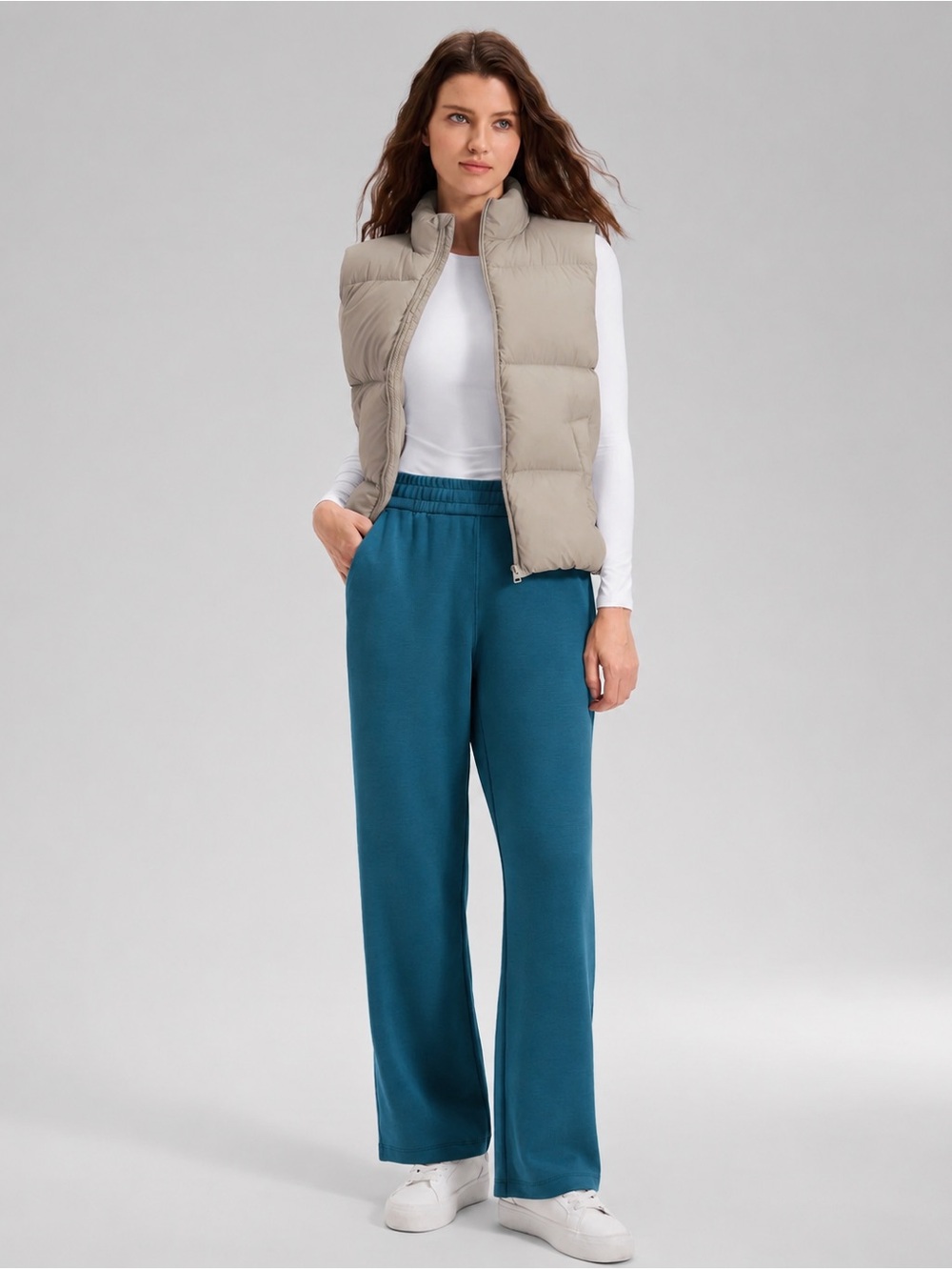 CRZ Yoga High Rise Wide Leg Sweatpants